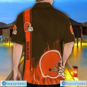 Cleveland Browns Flame Designs 3D Hawaiian Shirt Special Gift For Fans Product Photo 2