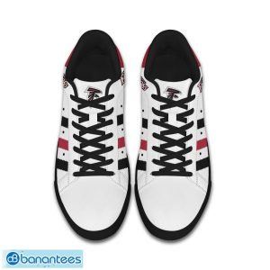Atlanta Falcons Stan Smith Low Top Skate Shoes Black Striped Sport Gift For Fans Product Photo 2