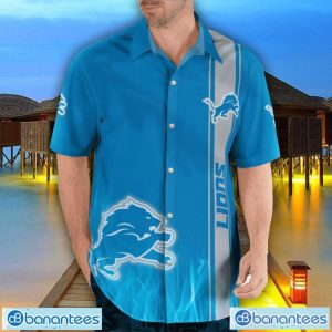 Detroit Lions Flame Designs 3D Hawaiian Shirt Special Gift For Fans Product Photo 3