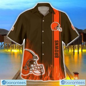 Cleveland Browns Flame Designs 3D Hawaiian Shirt Special Gift For Fans Product Photo 1