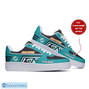 Miami Dolphins Personalized Air Force 1 Shoes Trending Shoes AF1 Shoes Product Photo 3