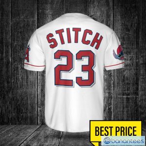 Los Angeles Angels Lilo and Stitch White Baseball Jersey Shirt For Stitch Lover Custom Name Number Product Photo 3
