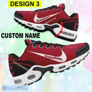 Custom Name MLB Cleveland Guardians Air Cushion Sport Shoes Design Logo Gift TN Sneaker Fans - Style 3 MLB Cleveland Guardians Air Cushion Sport Shoes Personalized