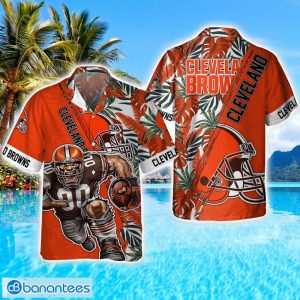 Cleveland Browns Mascot Team 3D Hawaiian Shirt Sport Fans Summer Gift Product Photo 1