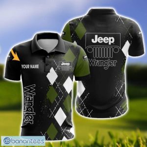 Jeep Wrangler Caro And Logo 3D Polo Shirt For Men Limited Custom Name Product Photo 1