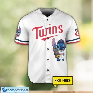 Minnesota Twins Lilo And Stitch 3D Baseball Jersey Shirt Custom Name And Number Product Photo 2