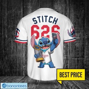 Minnesota Twins Lilo And Stitch 3D Baseball Jersey Shirt Custom Name And Number Product Photo 3