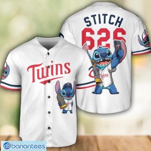 Minnesota Twins Lilo And Stitch 3D Baseball Jersey Shirt Custom Name And Number Product Photo 1