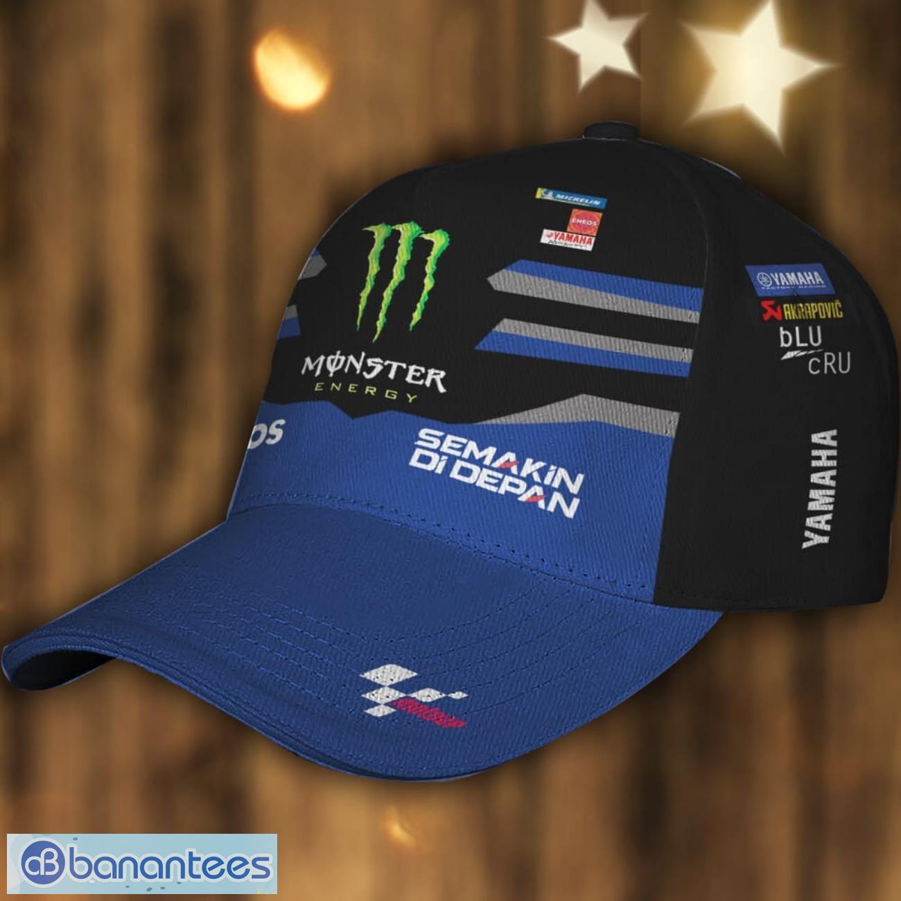 monster energy yamaha motogp 2024 3d printing cap new gift for fans fathers day gift 1 image Monster Energy Yamaha MotoGP 2024 3D Printing Cap New Gift For Fans Father's Day Gift Product Photo