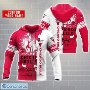 Chicago Bulls AOP Hoodie Custom Name Unisex Hoodie Zip Hoodie For Men And Women Product Photo 1