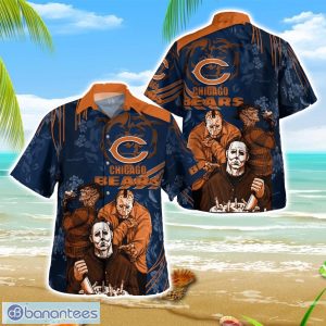 Chicago Bears Halloween Horror Hawaii Shirt Product Photo 1
