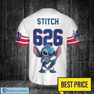 New York Giants Lilo and Stitch Champions White Baseball Jersey Shirt For Fans Unique Gift Custom Name Number Product Photo 3