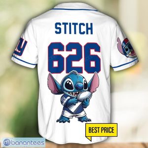 New York Giants Lilo and Stitch Champions White Baseball Jersey Shirt Sport Gift Custom Name Number Product Photo 3