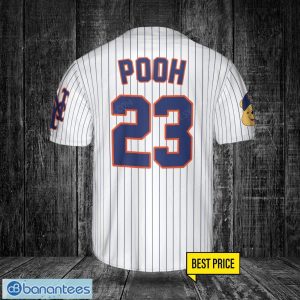New York Mets Winnie the Pooh Baseball Jersey Shirt Sport Fans Men Women Gift Custon Name Number Product Photo 3