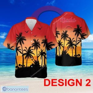 Cincinnati Reds 3D Hawaiian Shirt Pattern Coconut Tree Special Gifts - Design 2 MLB Cincinnati Reds Hawaiian Shirt Tree Pattern
