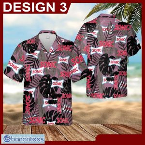Sonic Drive In Unique Logo All Over Print Hawaiian Shirt Retro Vintage Gift For Fans - Brand Style 3 Sonic Drive In Hawaiin Shirt Design Pattern