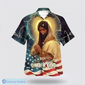 Jesus Pray One Nation Under God Hawaiian Shirt Summer Gift For Men And Women Product Photo 1