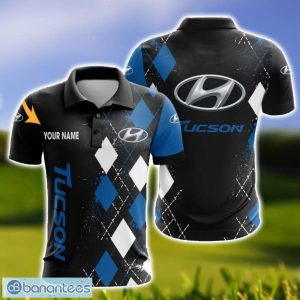 Hyundai Tucson Caro And Logo 3D Polo Shirt For Men Limited Custom Name Product Photo 1