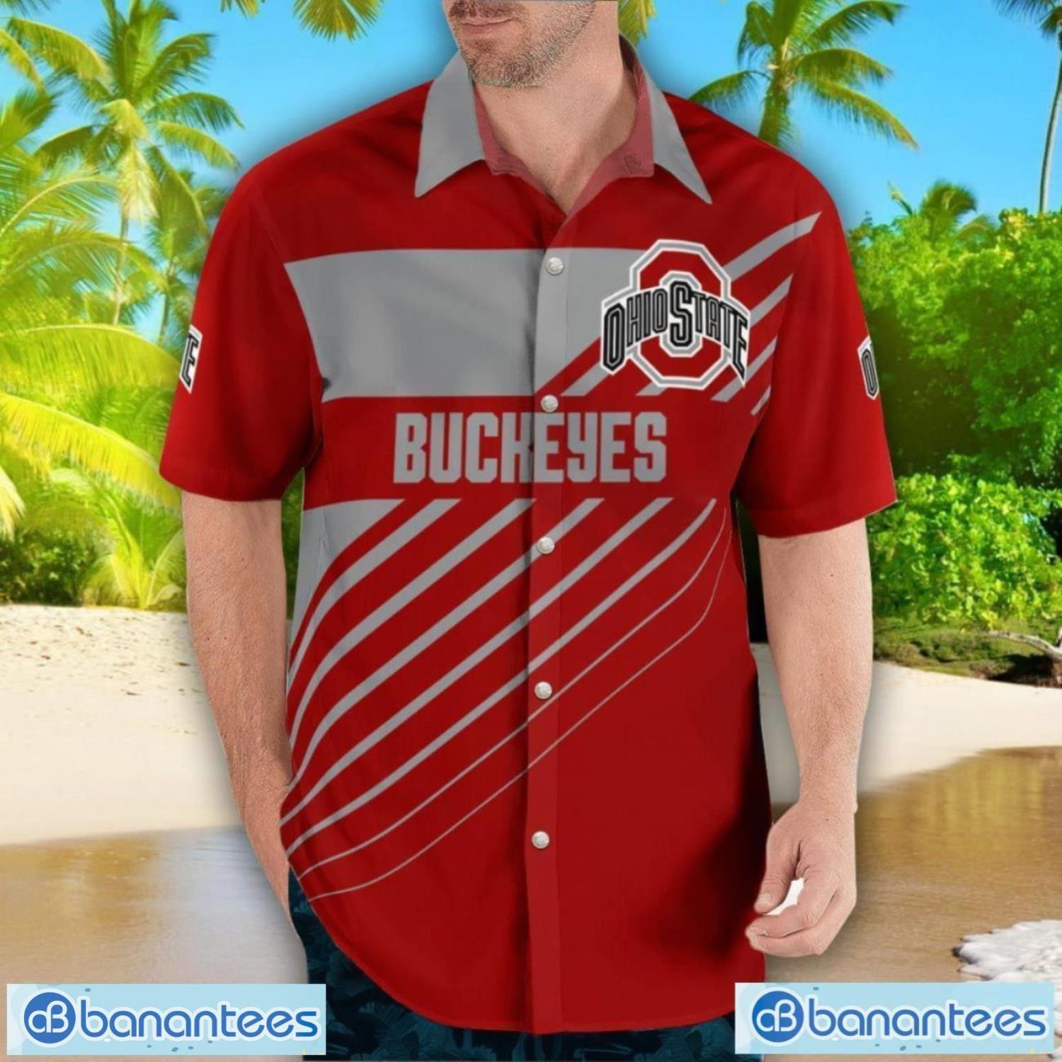 Ohio State BuckeyesHawaii Shirt 3D Full Printed Beach Shirt For Men And Women Ohio State BuckeyesHawaii Shirt 3D Full Printed Beach Shirt For Men And Women Product Photo 4