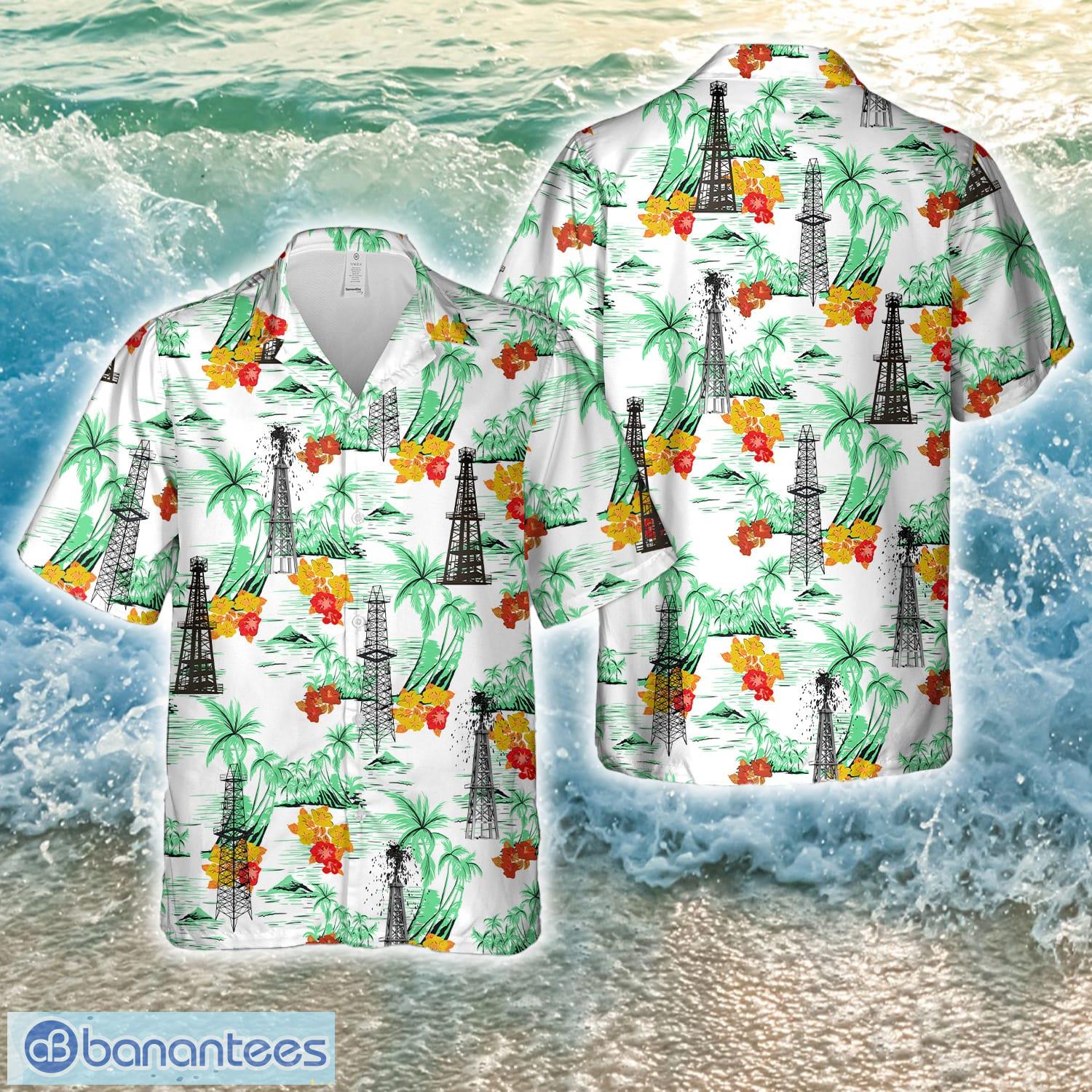 Oil Derrick Hawaiian Shirt - Banantees