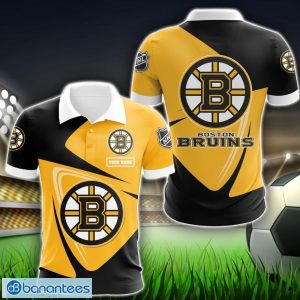 Boston Bruins Big Logo Team 3D Polo Shirt Sport Gift For Men Women Product Photo 1