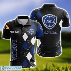Lancia Caro And Logo 3D Polo Shirt For Men Limited Custom Name Product Photo 1
