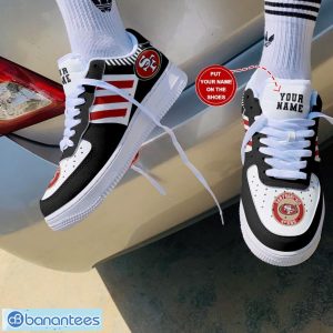 San Francisco 49ers Black Personalized 3D Air Force Shoes AF1 Shoes Sneakers Product Photo 2