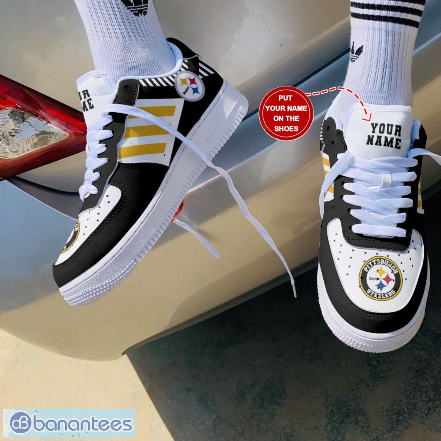 pittsburgh steelers personalized new trending gift sneakers air force shoes af1 shoes 1 image Pittsburgh Steelers Personalized New Trending Gift Sneakers Air Force Shoes AF1 Shoes Product Photo 2