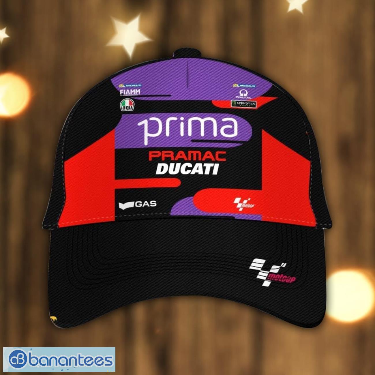 prima pramac racing 2024 3d printing cap new gift for fans fathers day gift image Prima Pramac Racing 2024 3D Printing Cap New Gift For Fans Father's Day Gift Product Photo