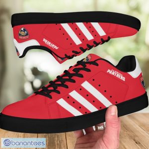 Florida Panthers Low Top Skate Shoes For Men And Women Red Shoes Mix White Striped Product Photo 4