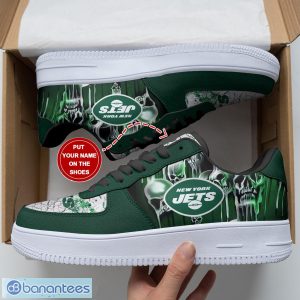 New York Jets Personalized Air Force Shoes AF1 Shoes Men And Women Sneakers Shoes Sport Team Gift Custom Name Product Photo 3