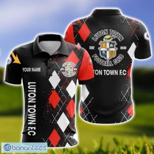 Luton Town F.C Caro And Logo 3D Polo Shirt For Men Limited Custom Name Product Photo 1