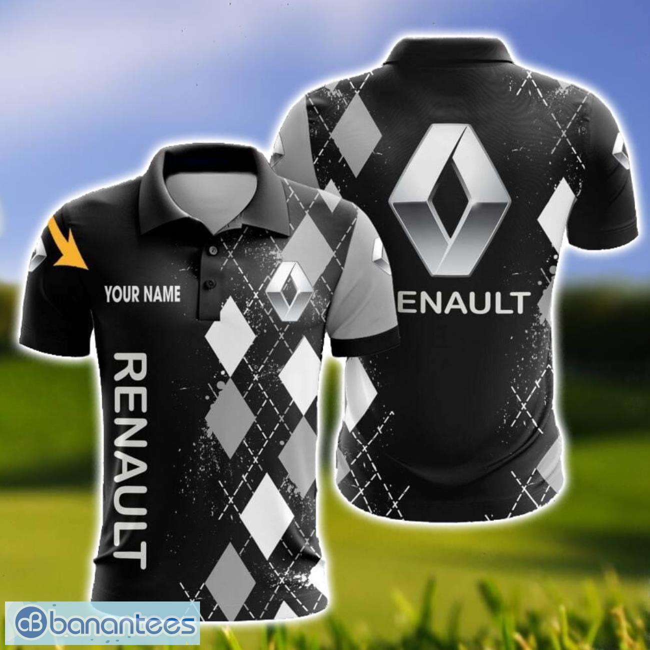 Renault Caro And Logo 3D Polo Shirt For Men Limited Custom Name Product Photo 1