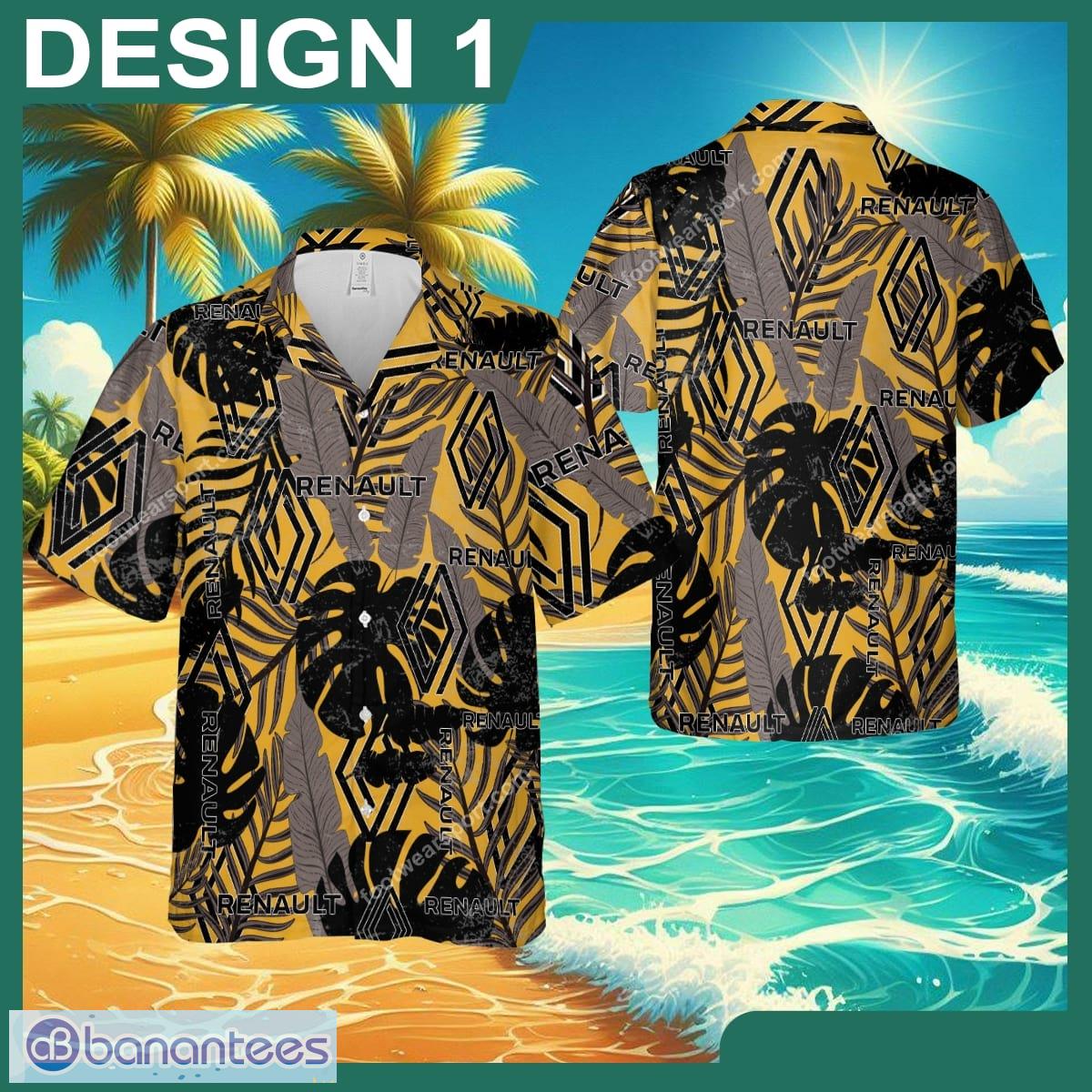 Renault Racing Contemporary Brand New Beach Hawaiian Shirt Retro Vintage For Men And Women - Car Style 1 Renault Car Racing Hawaiin Shirt Design Pattern