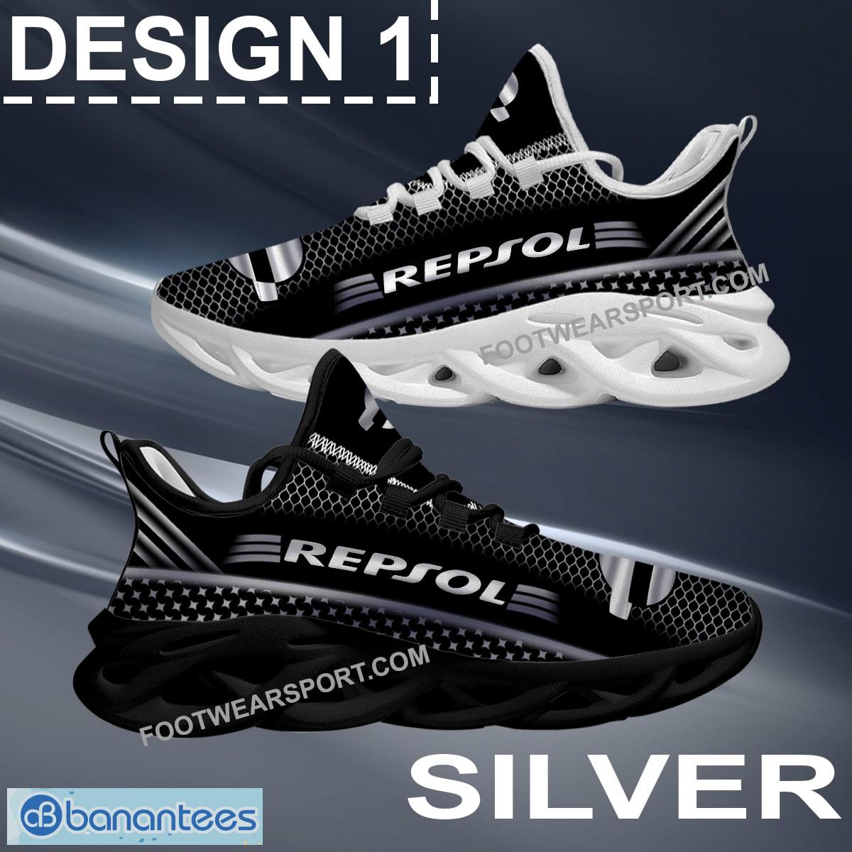 Repsol Max Soul Shoes Gold, Diamond, Silver All Over Print Imagery Chunky Sneaker Gift - Brand Repsol Max Soul Shoes Style 1