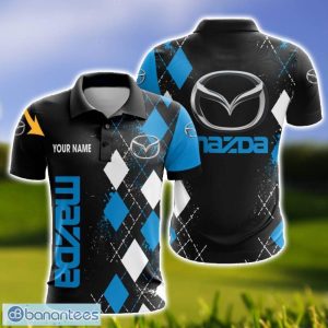 Mazda Caro And Logo 3D Polo Shirt For Men Limited Custom Name Product Photo 1