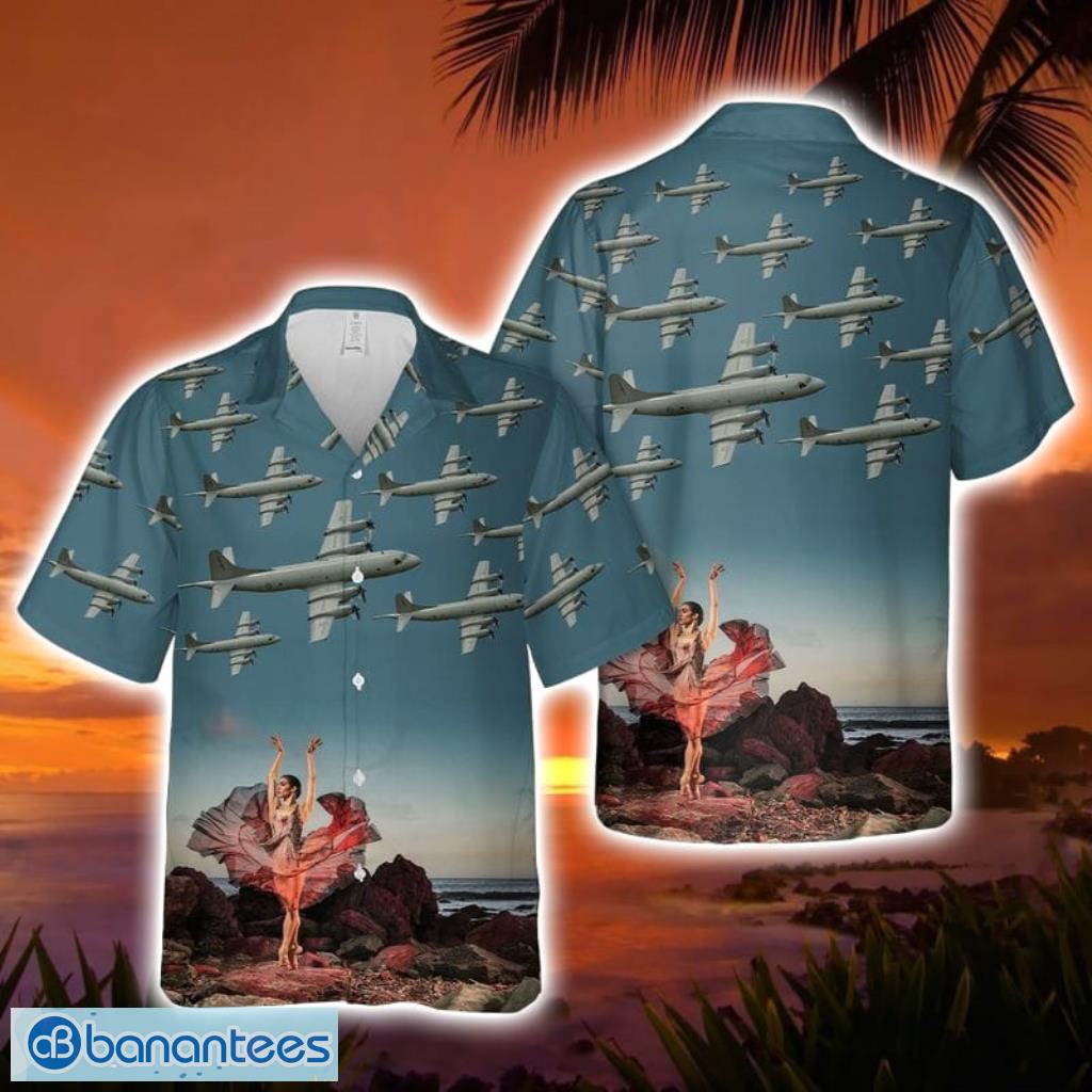 Royal New Zealand Air Force Lockheed P-3 Orion Button Down Hawaiian Shirt Trend Summer Product Photo 1