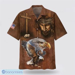 Jesus Patriotic Eagle Hawaiian Shirt Summer Gift For Men And Women Product Photo 1