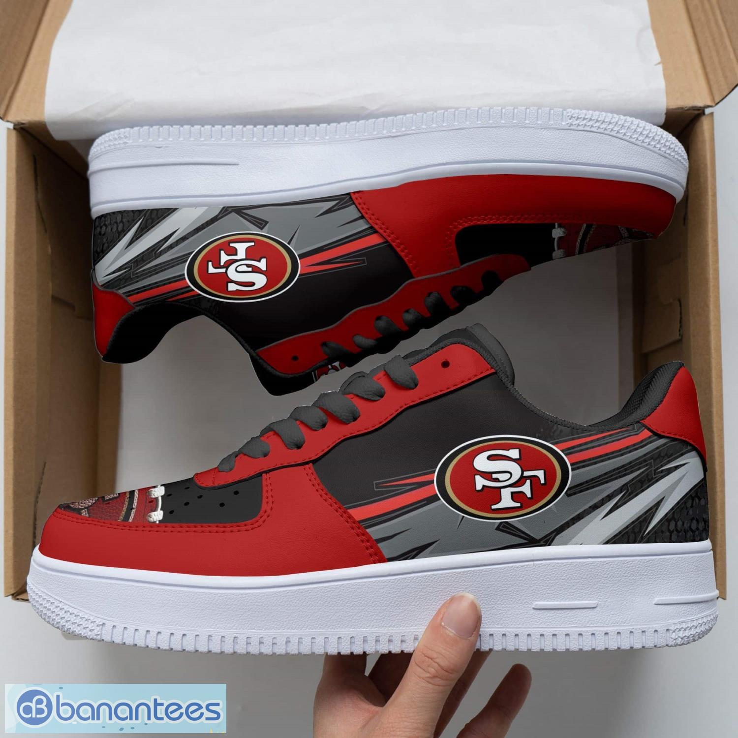 san francisco 49ers air force 1 shoes sport shoes for men women gift 1 image San Francisco 49ers Air Force 1 Shoes Sport Shoes For Men Women Gift Product Photo 2