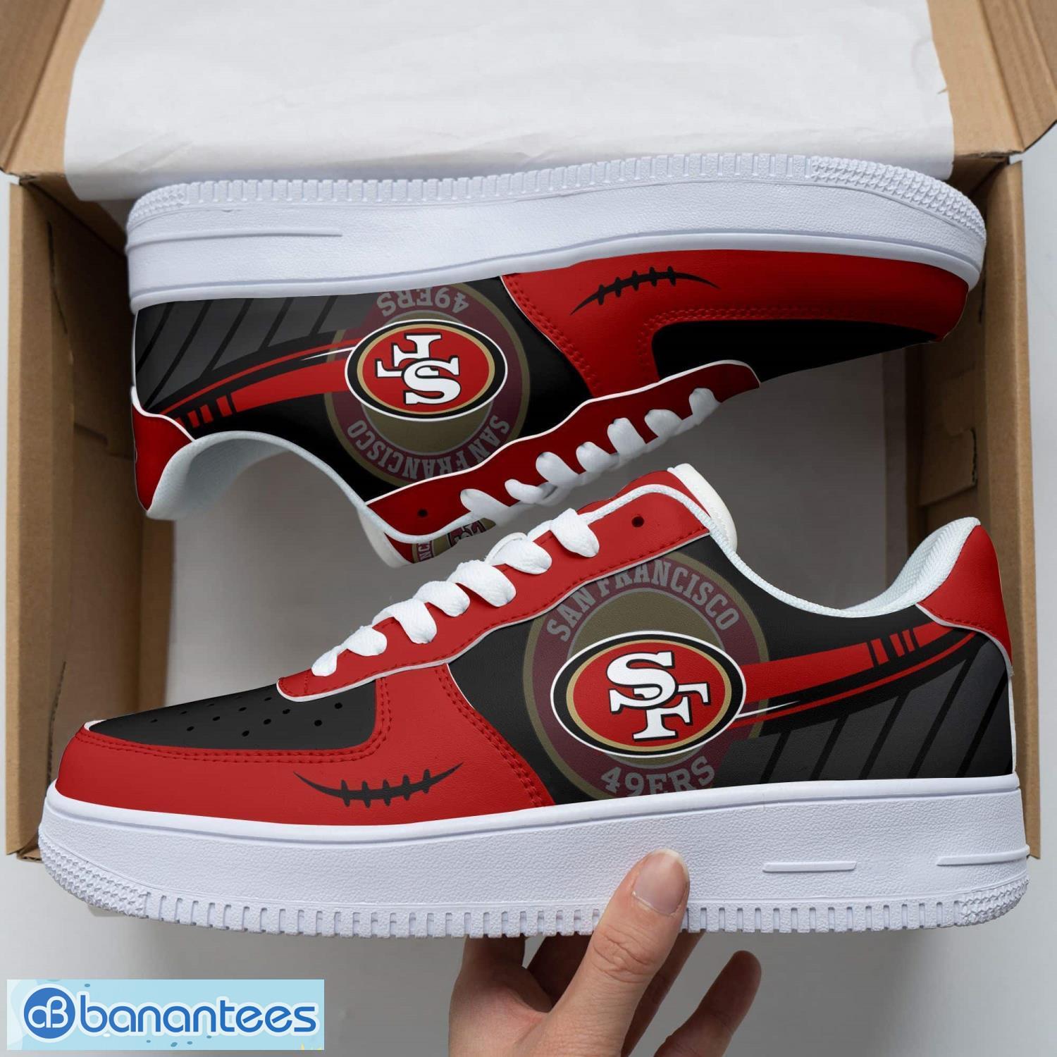 san francisco 49ers air force 1 shoes trending shoes af1 shoes image San Francisco 49ers Air Force 1 Shoes Trending Shoes AF1 Shoes Product Photo 1