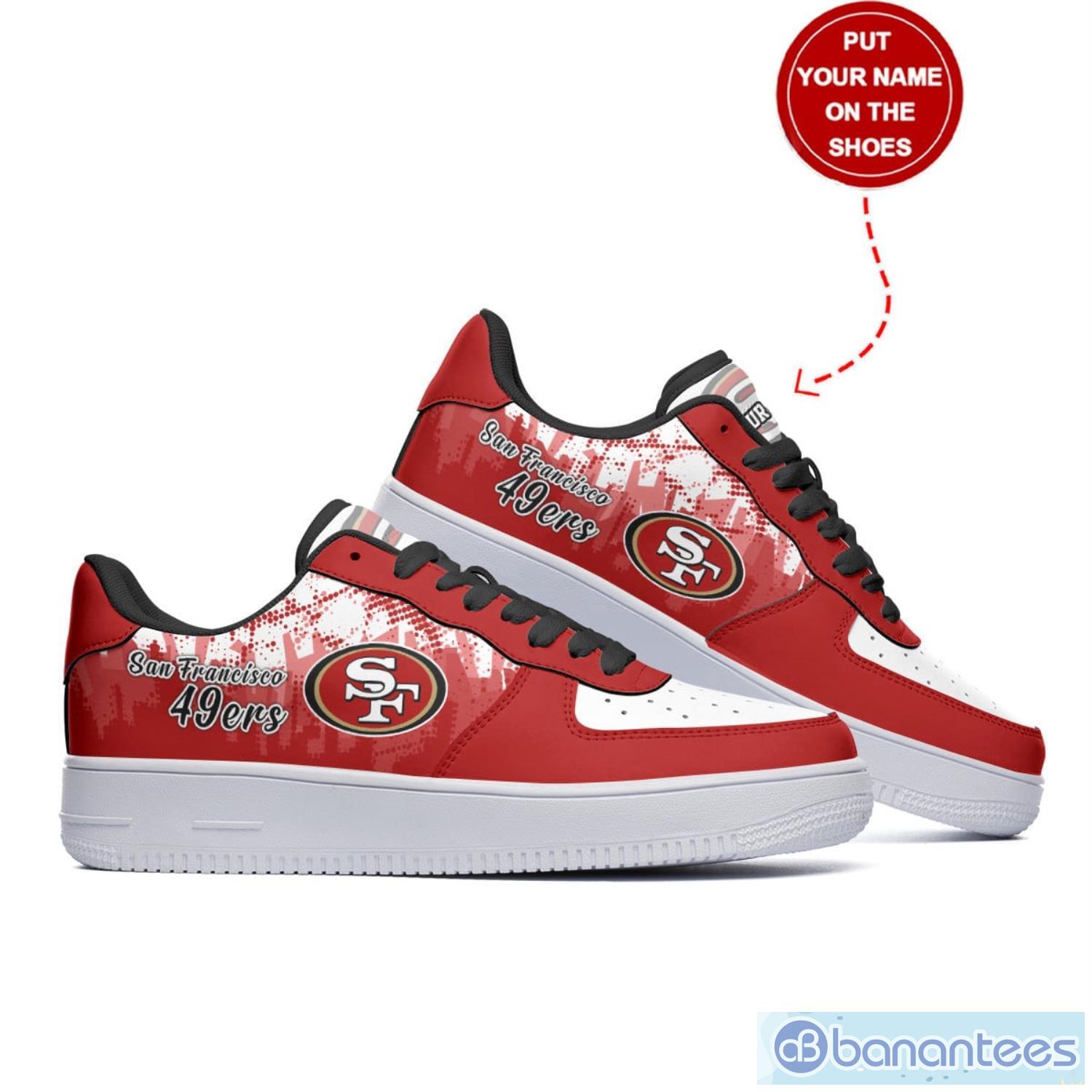 san francisco 49ers personalized air force 1 shoes sport shoes for men women gift af1 shoes 1 image San Francisco 49ers Personalized Air Force 1 Shoes Sport Shoes For Men Women Gift AF1 Shoes Product Photo 2