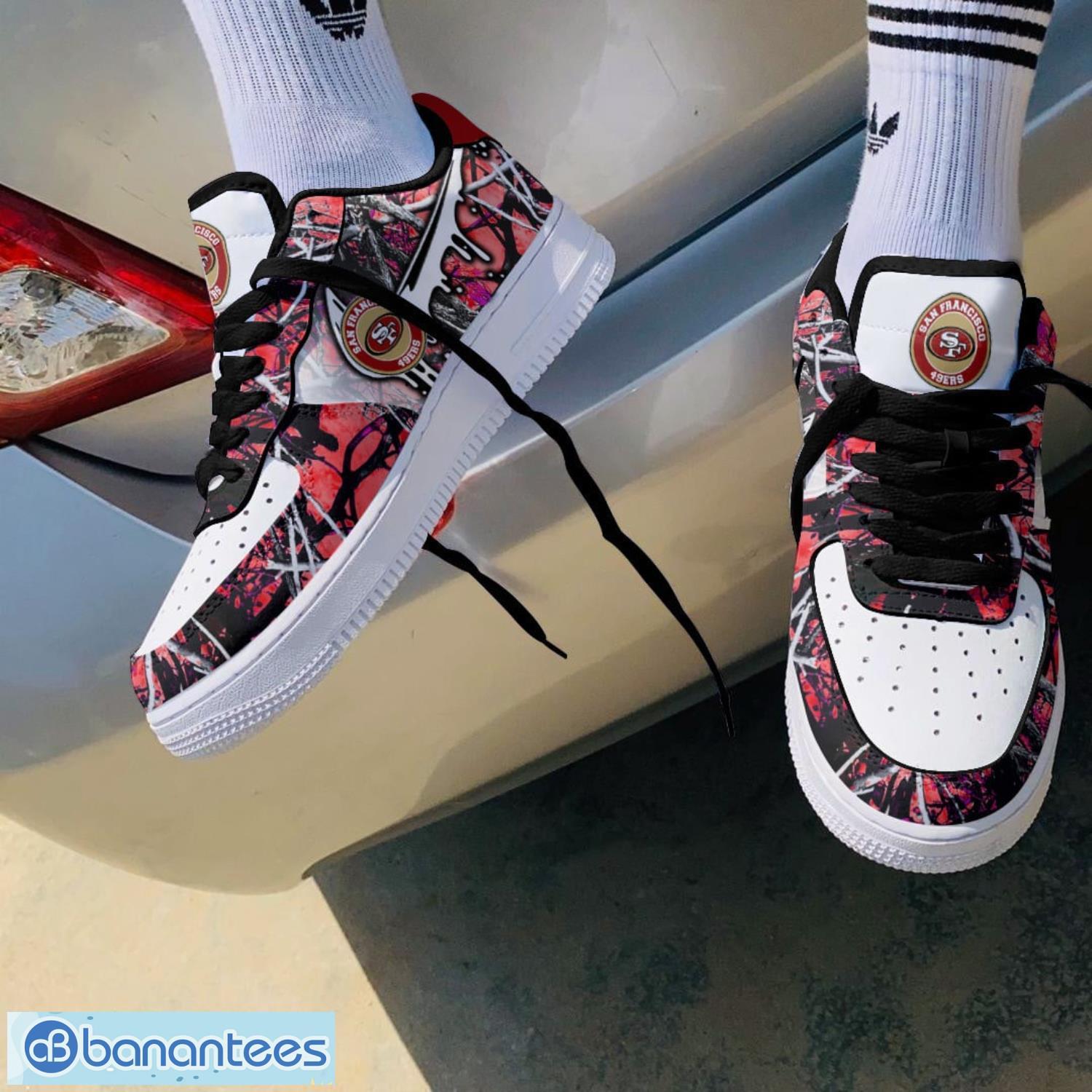 san francisco 49ers personalized new trending gift sneakers 3d air force shoes af1 shoes 1 image San Francisco 49ers Personalized New Trending Gift Sneakers 3D Air Force Shoes AF1 Shoes Product Photo 2