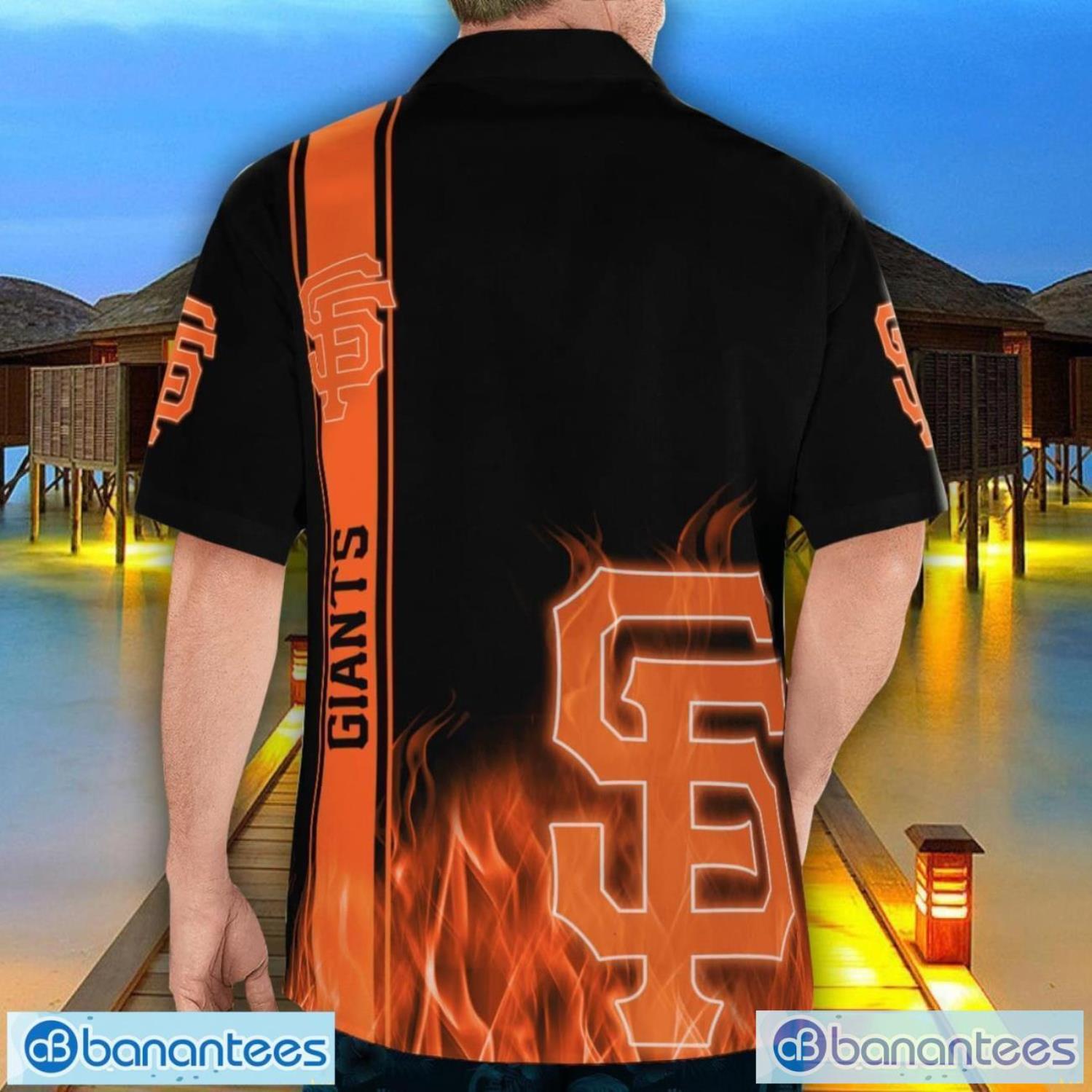 san francisco giants flame designs 3d hawaiian shirt special gift for fans 1 image San Francisco Giants Flame Designs 3D Hawaiian Shirt Special Gift For Fans Product Photo 2