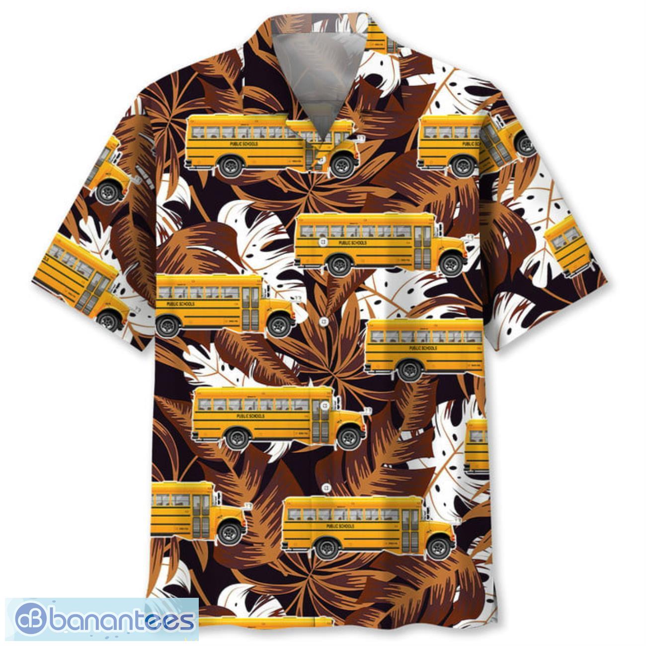 school bus aloha 3d hawaiian shirt summer gift for men and women image School Bus Aloha 3D Hawaiian Shirt Summer Gift For Men and Women Product Photo 1