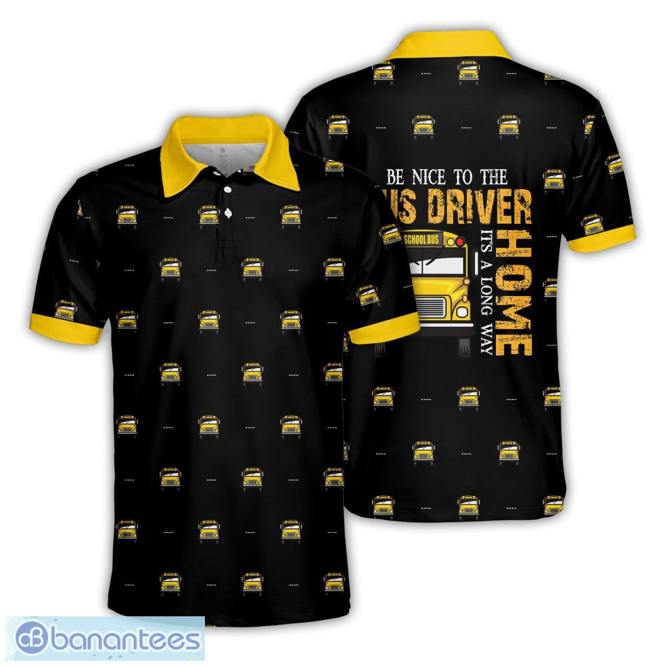 school bus black polo shirt aloha 3d printed school bus lover gift image School Bus Black Polo Shirt Aloha 3D Printed School Bus Lover Gift Product Photo 1