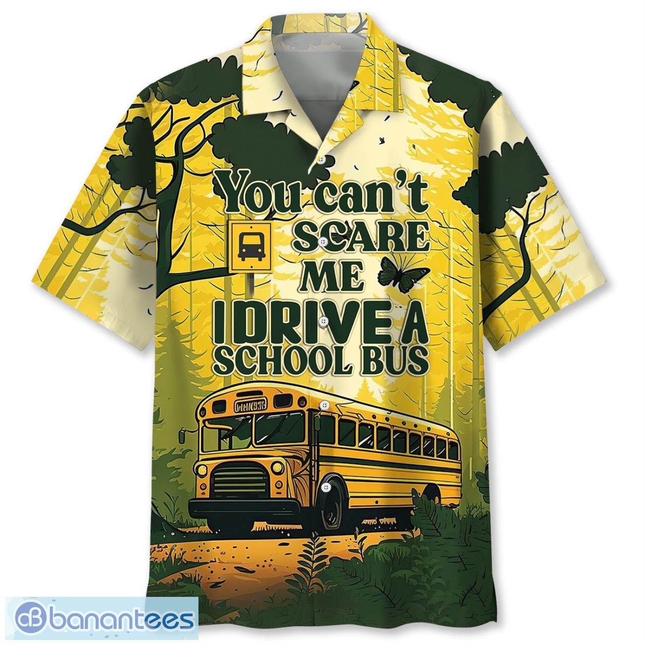school bus drive aloha 3d hawaiian shirt summer gift for men and women image School Bus Drive Aloha 3D Hawaiian Shirt Summer Gift For Men and Women Product Photo 1