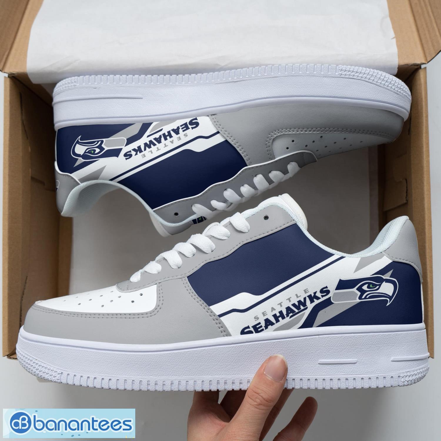 seattle seahawks new trending gift sneakers 3d air force shoes af1 shoes image Seattle Seahawks New Trending Gift Sneakers 3D Air Force Shoes AF1 Shoes Product Photo 1