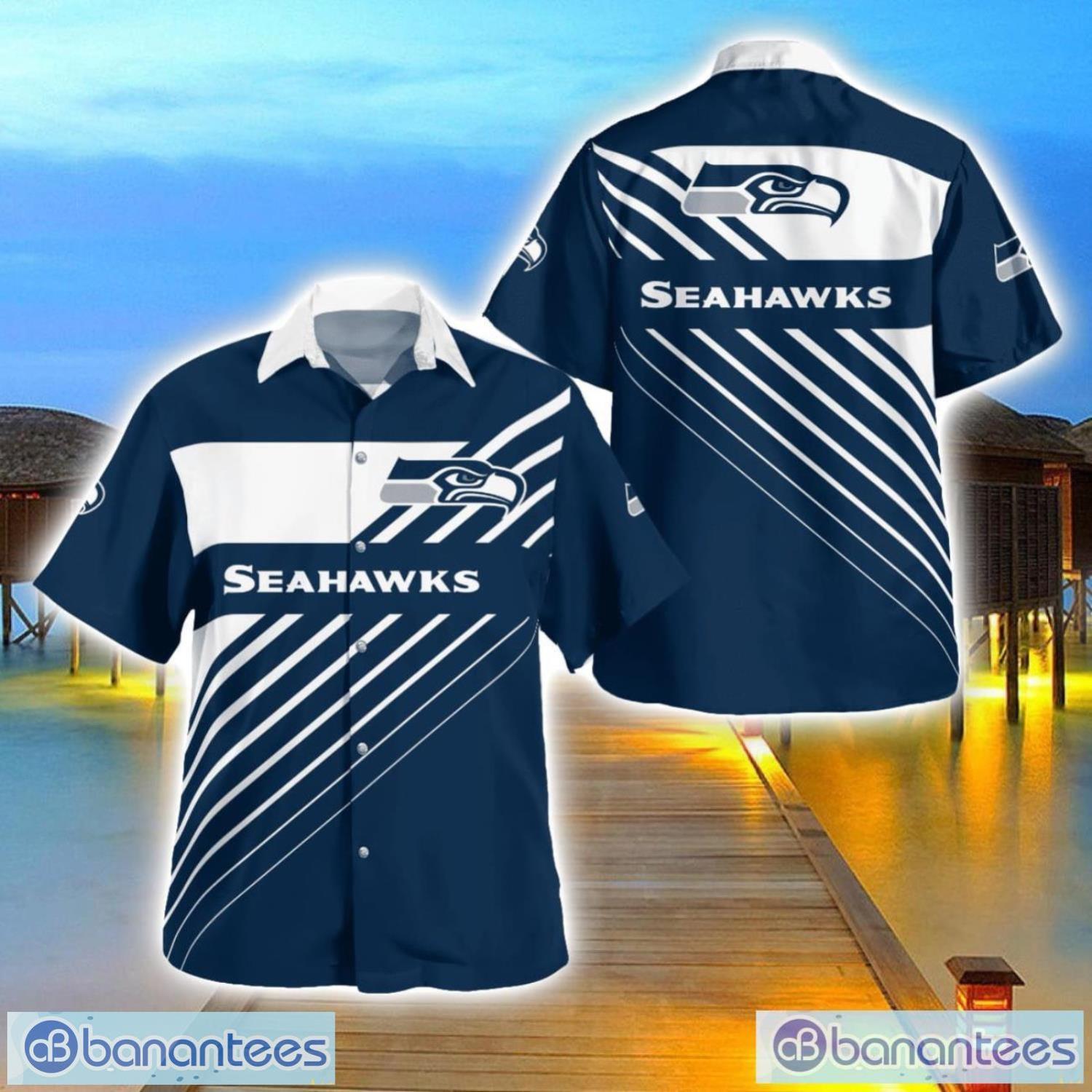 seattle seahawkshawaii shirt 3d full printed beach shirt for men and women image Seattle SeahawksHawaii Shirt 3D Full Printed Beach Shirt For Men And Women Product Photo 1