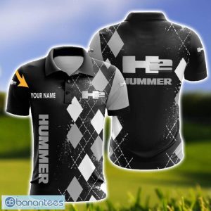 H2 Hummer Caro And Logo 3D Polo Shirt For Men Limited Custom Name Product Photo 1