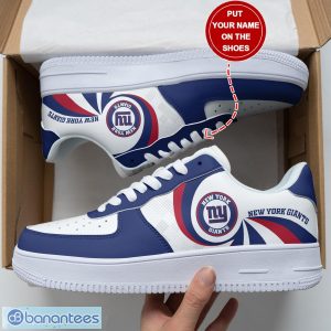 New York Giants Personalized Air Force Shoes AF1 Shoes Men And Women Sneakers Shoes Sport Team Gift Custom Name Product Photo 1